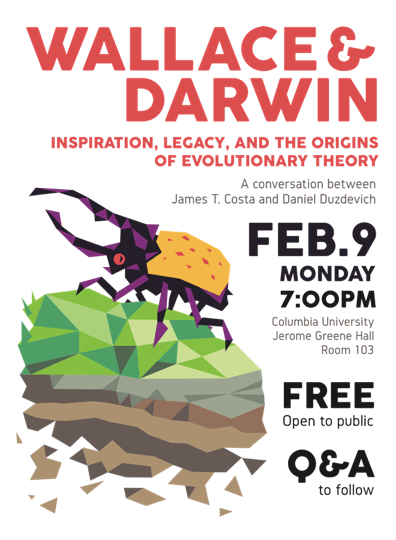 Flyer for February 9th, 2015 event at Columbia University. Click to open full size flyer.